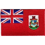 BERMUDA FLAG (2 1/2") Iron On Embroidered Patch Flag of Bermuda