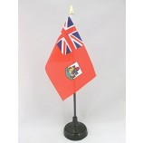 Bermuda Table Flag 4'' x 6'' - Bermudian Desk Flag 15 x 10 cm - Golden Spear top